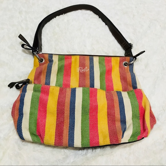 Relic Handbags - Relic Multicolored Surfer Style Hobo Bag Purse